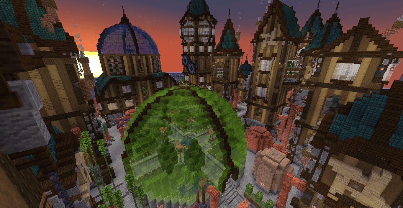 AeroSteam Floating Steampunk City Build — view 4