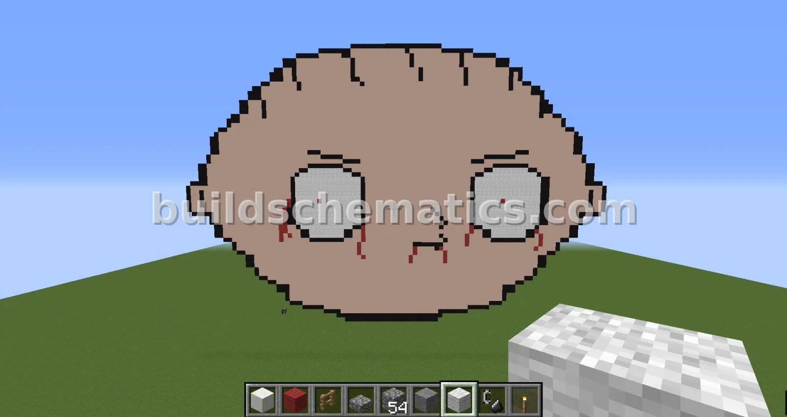Bloody Stewie Pixel Art — view 3