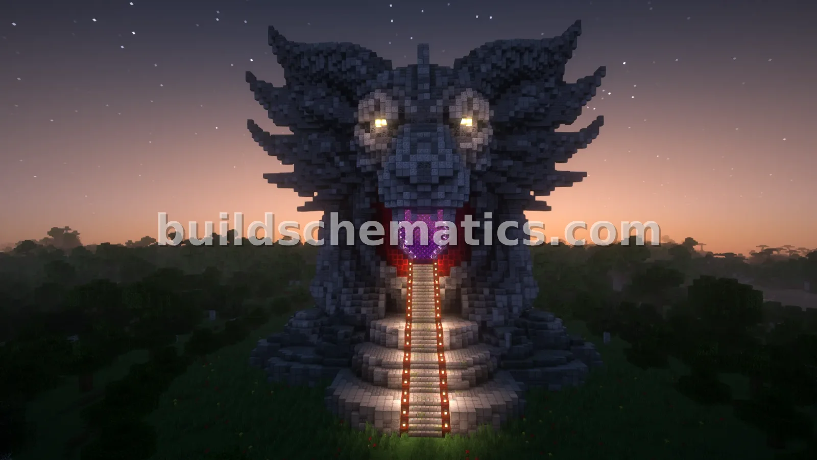 Titan Nether Portal Statue Build — view 3