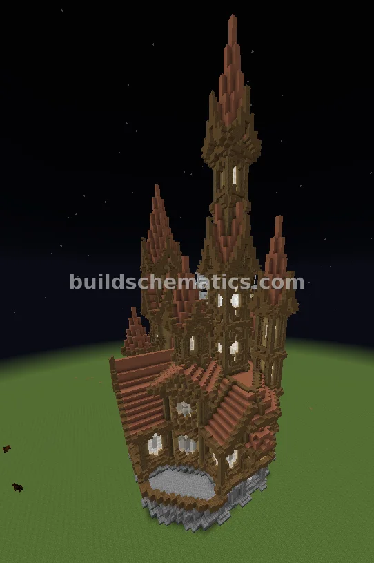 Oak Terracotta Medieval Castle — view 2