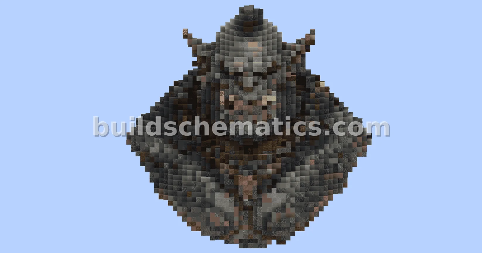 Small Orc Bust Statue