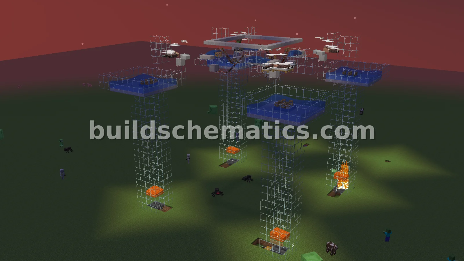 Simple Iron Farm Structure