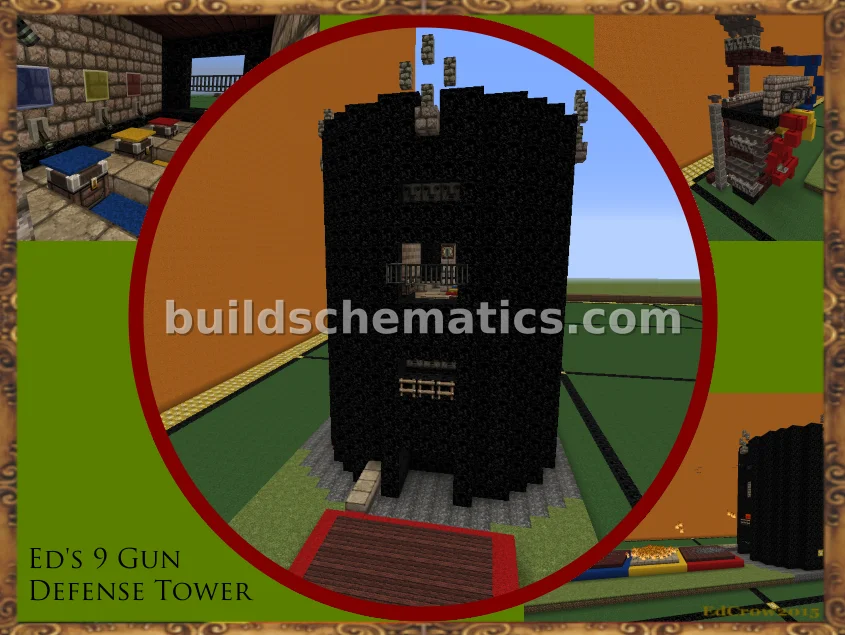 Ed's Brutal 9 Gun Defense Tower