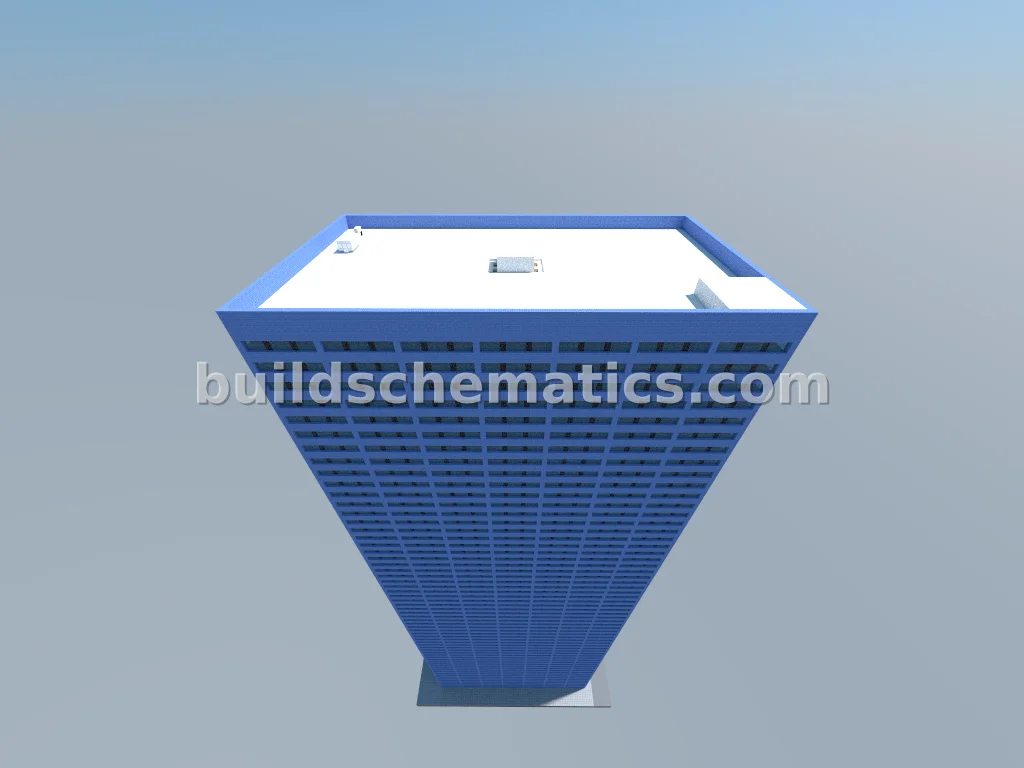 Modern Blue Office Tower — view 2
