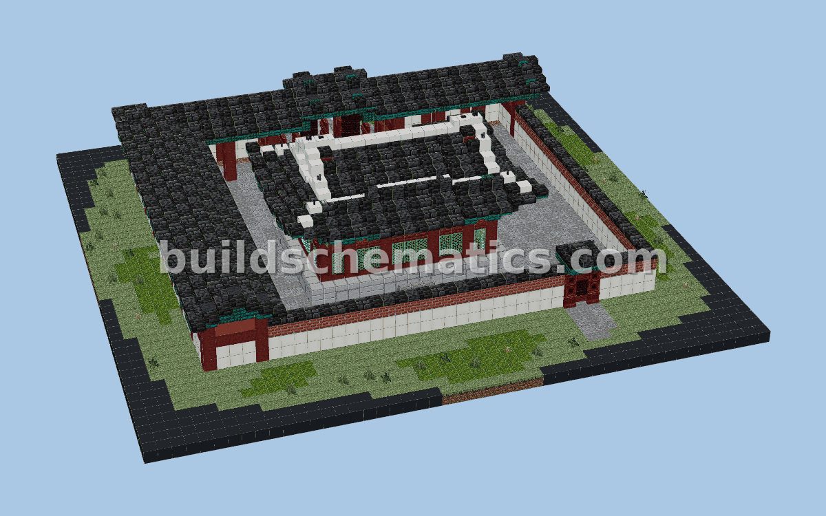 Gyejodang Painted Asian Style Structure