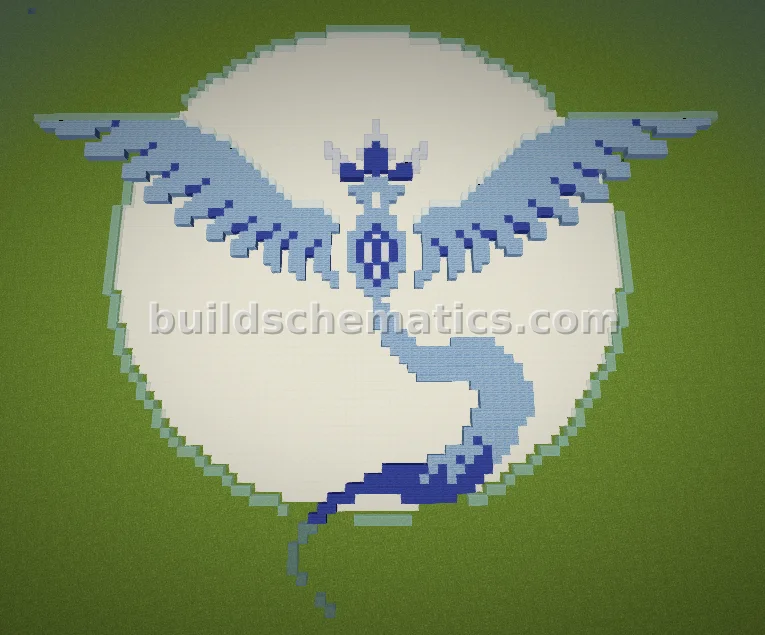 Team Mystic Pokemon GO Pixel Art