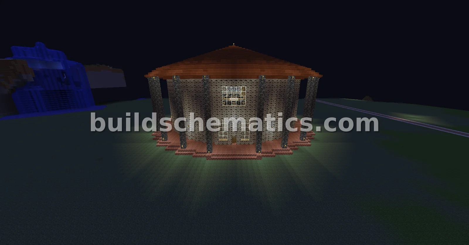 Two-Story Round House with Attic