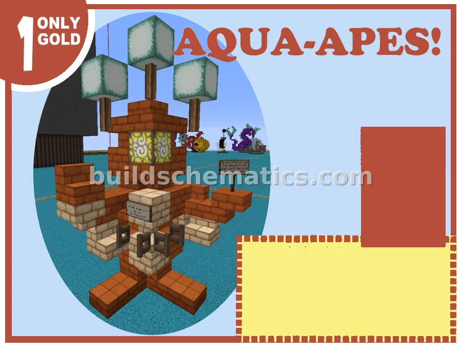 Aquatic Ape Mascot Sculpture