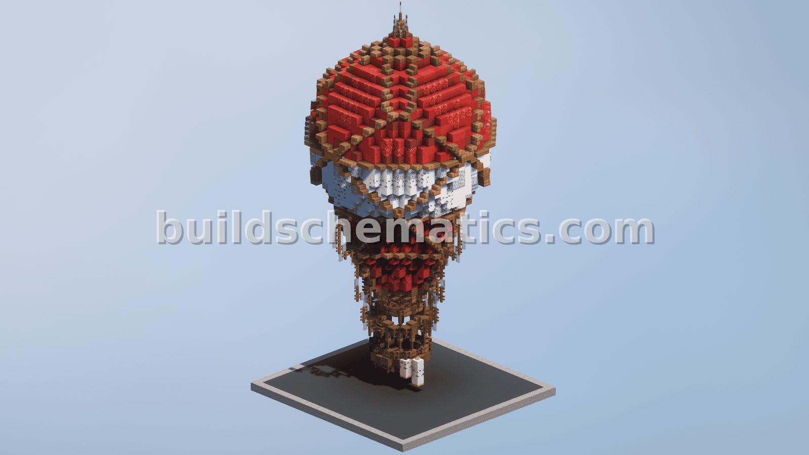 Red Hot Air Balloon Structure