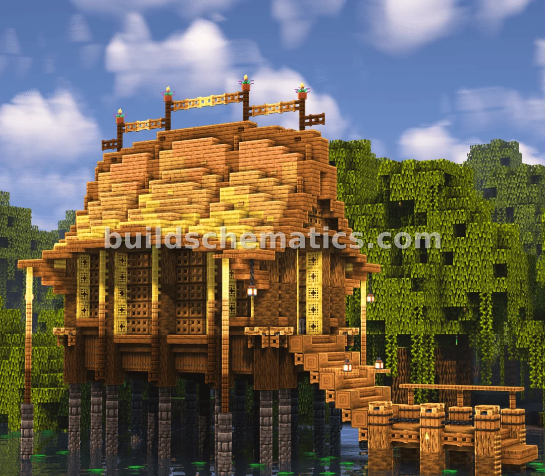 Bamboo Fishing Hut
