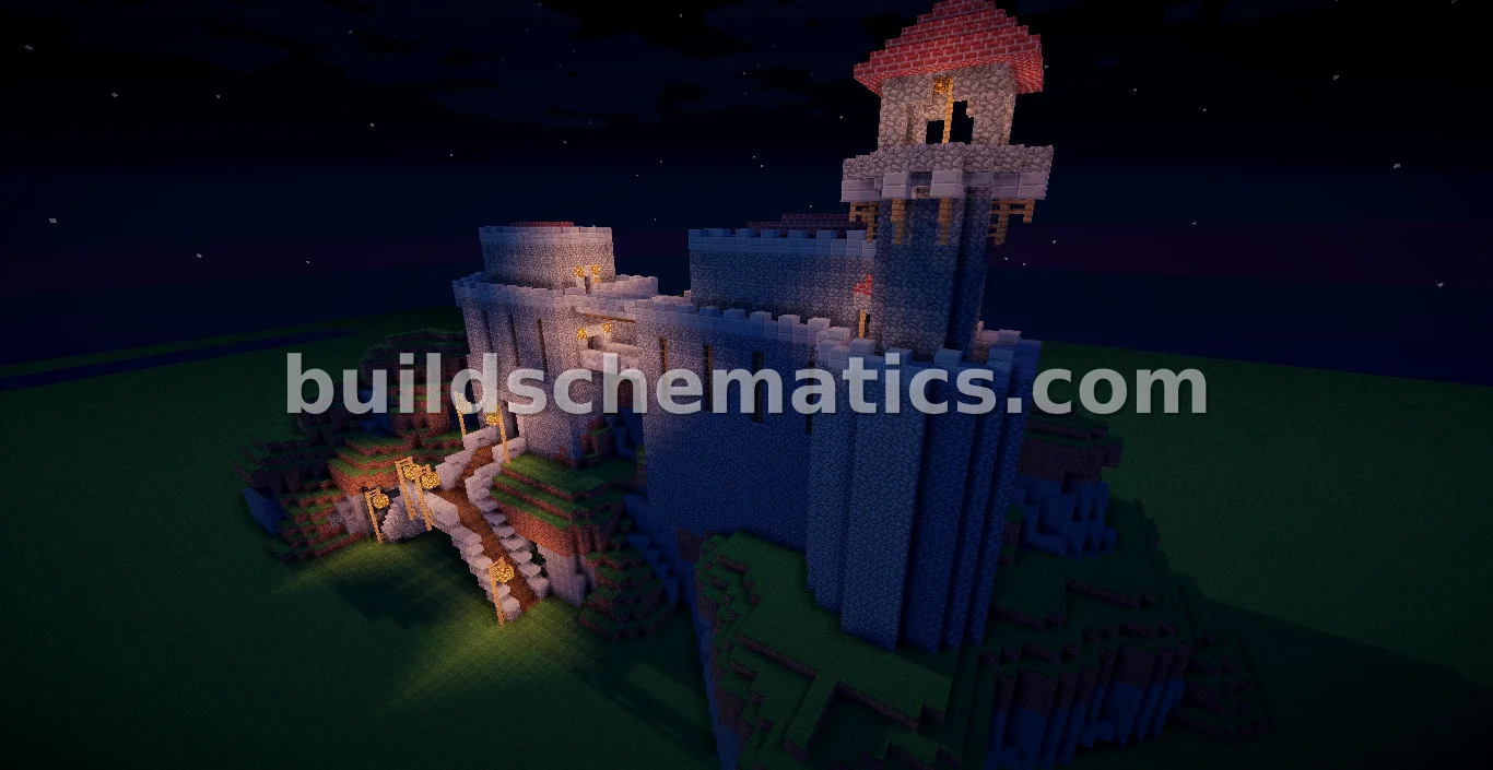 Large Medieval Castle for Server Spawn