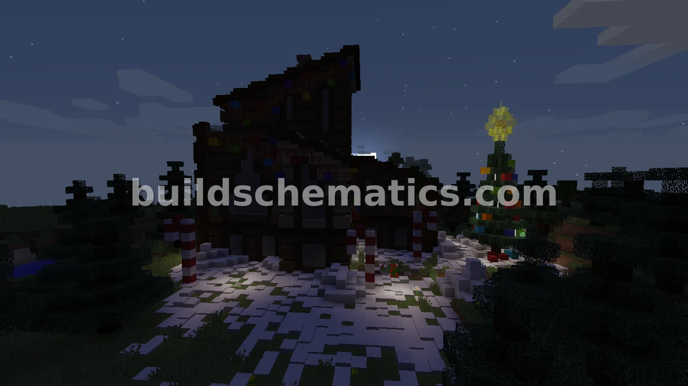 Modern Christmas House — view 2
