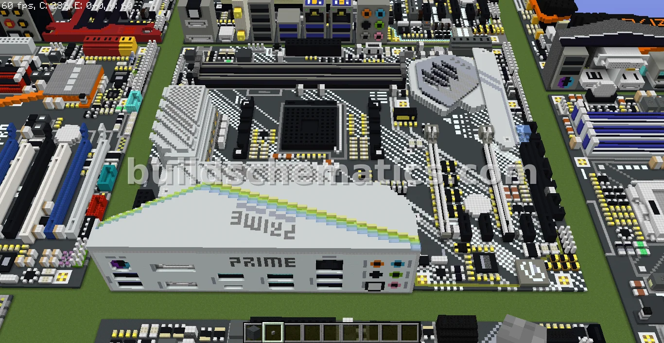 ASUS X570-PRO Motherboard Voxel Art — view 3