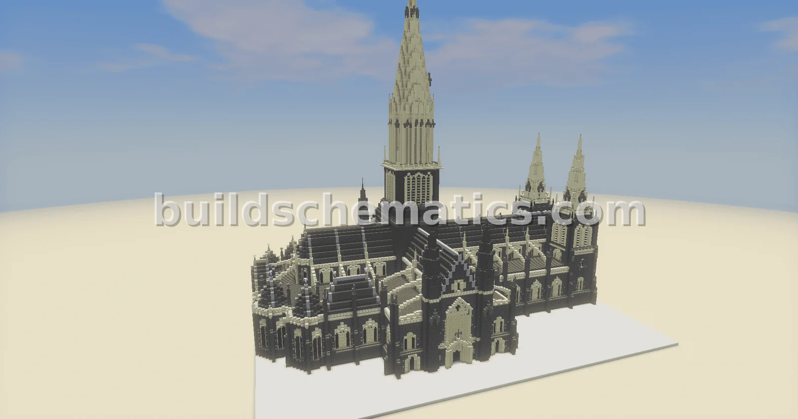 Gothic Medieval Cathedral Structure — view 2
