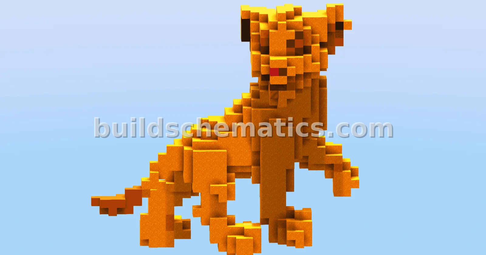 Young Simba Lion King Sculpture