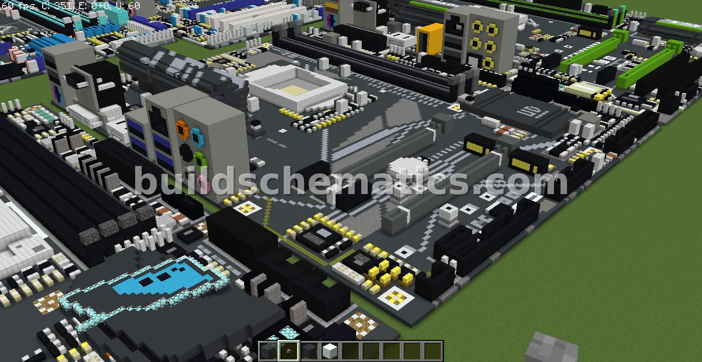 Motherboard Voxel Art