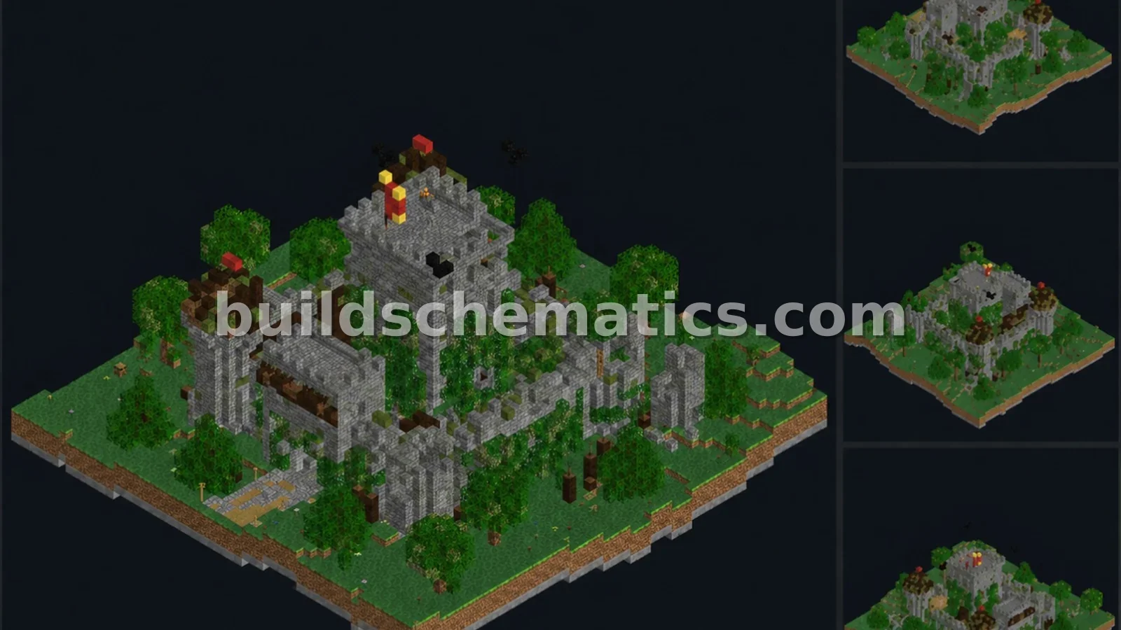 Overgrown Castle Structure