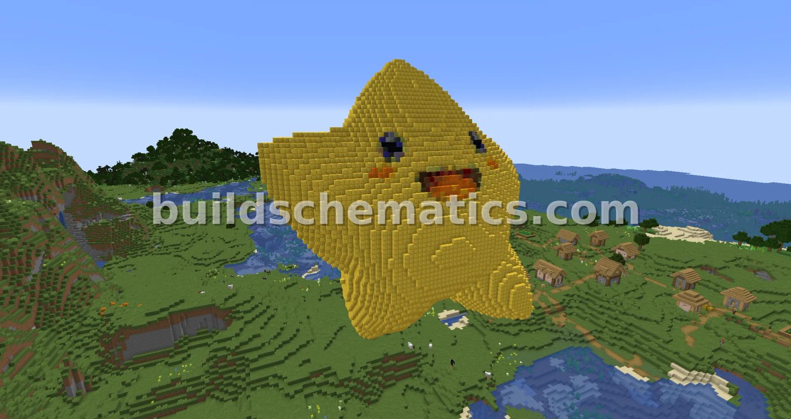 Starfy Statue – Large Minecraft Build — view 2