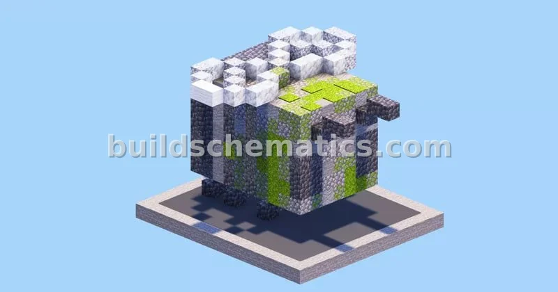 Stone Bee Statue Pixel Art