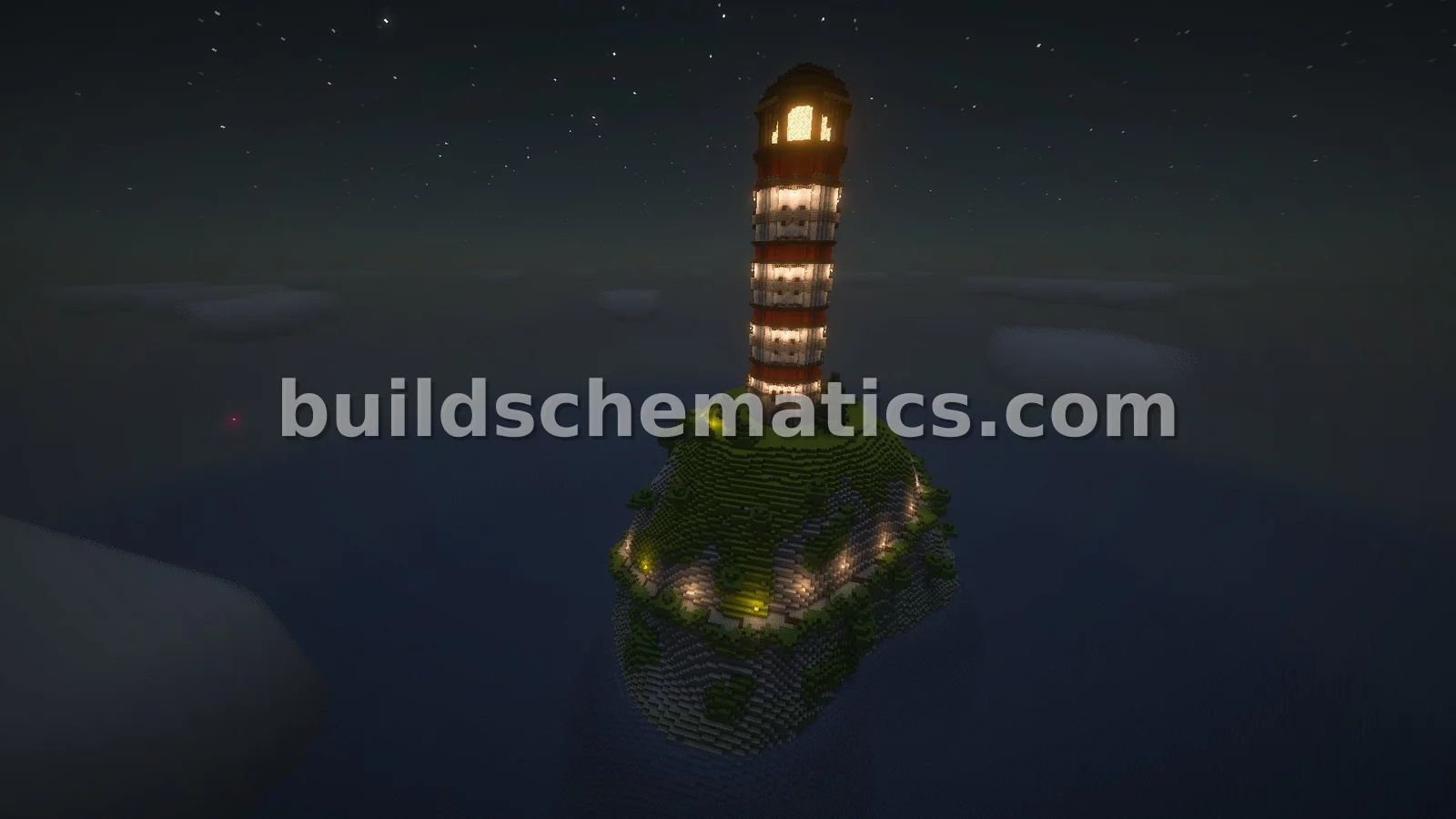 Cliffside Lighthouse Landscape