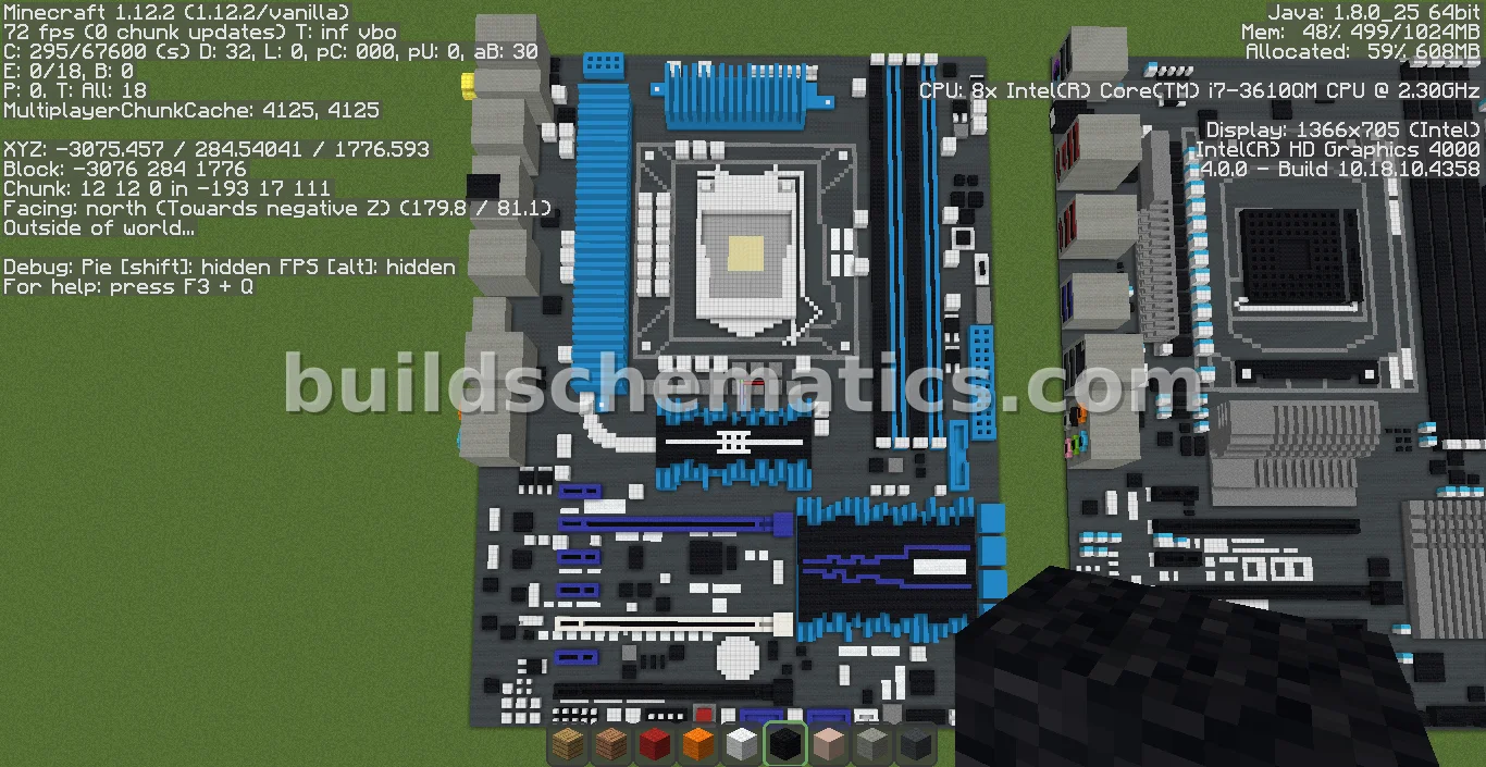 ASUS P8Z77-V DELUXE Motherboard Pixel Art — view 2