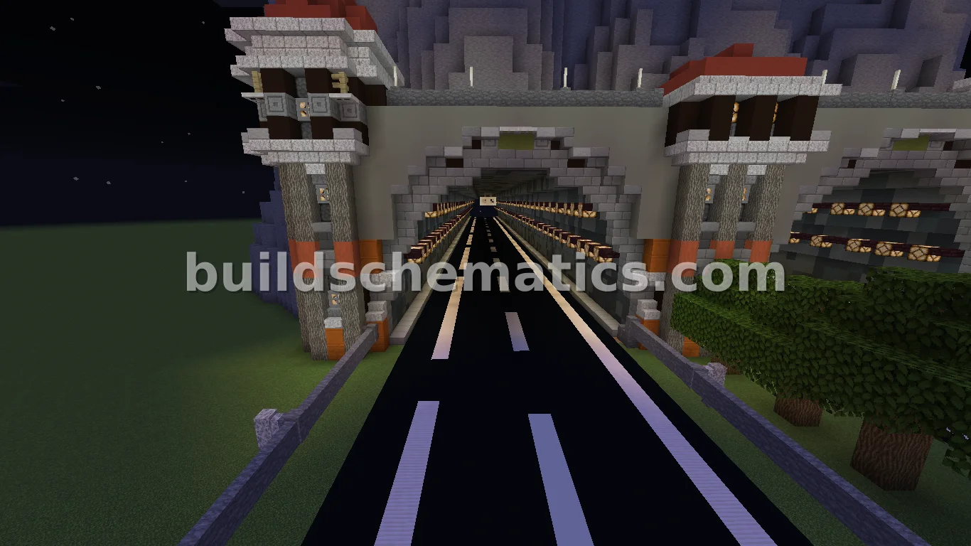 Realistic Highway Tunnel For Minecraft — view 4