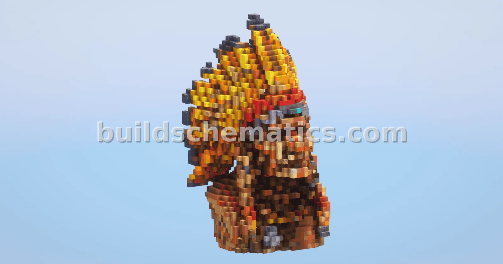 Native American Bust Statue
