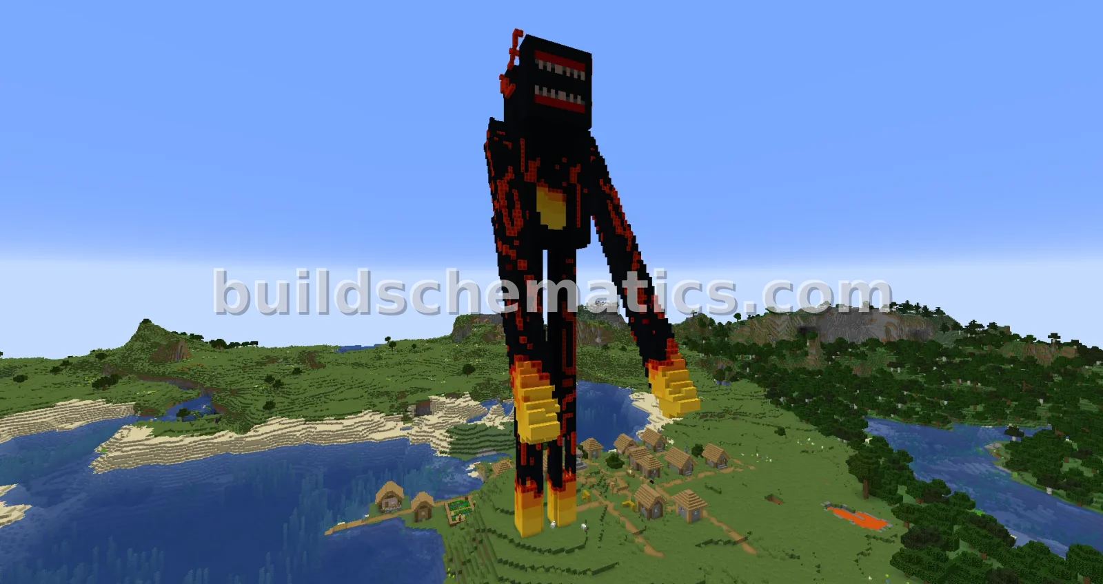 Bloody Enderman Statue Build