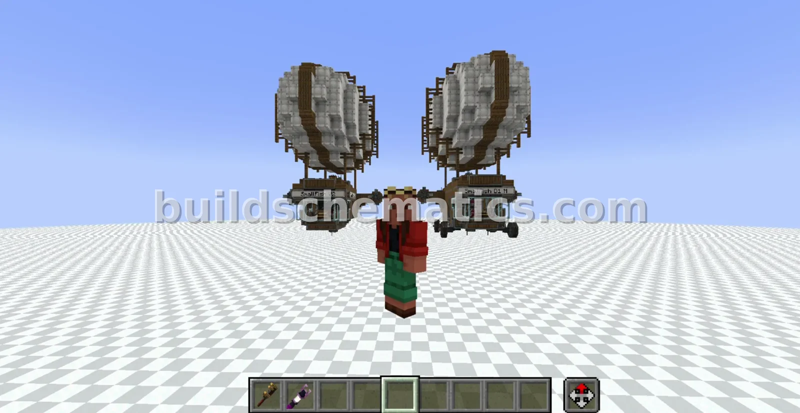 Small Airship with Landing Gear