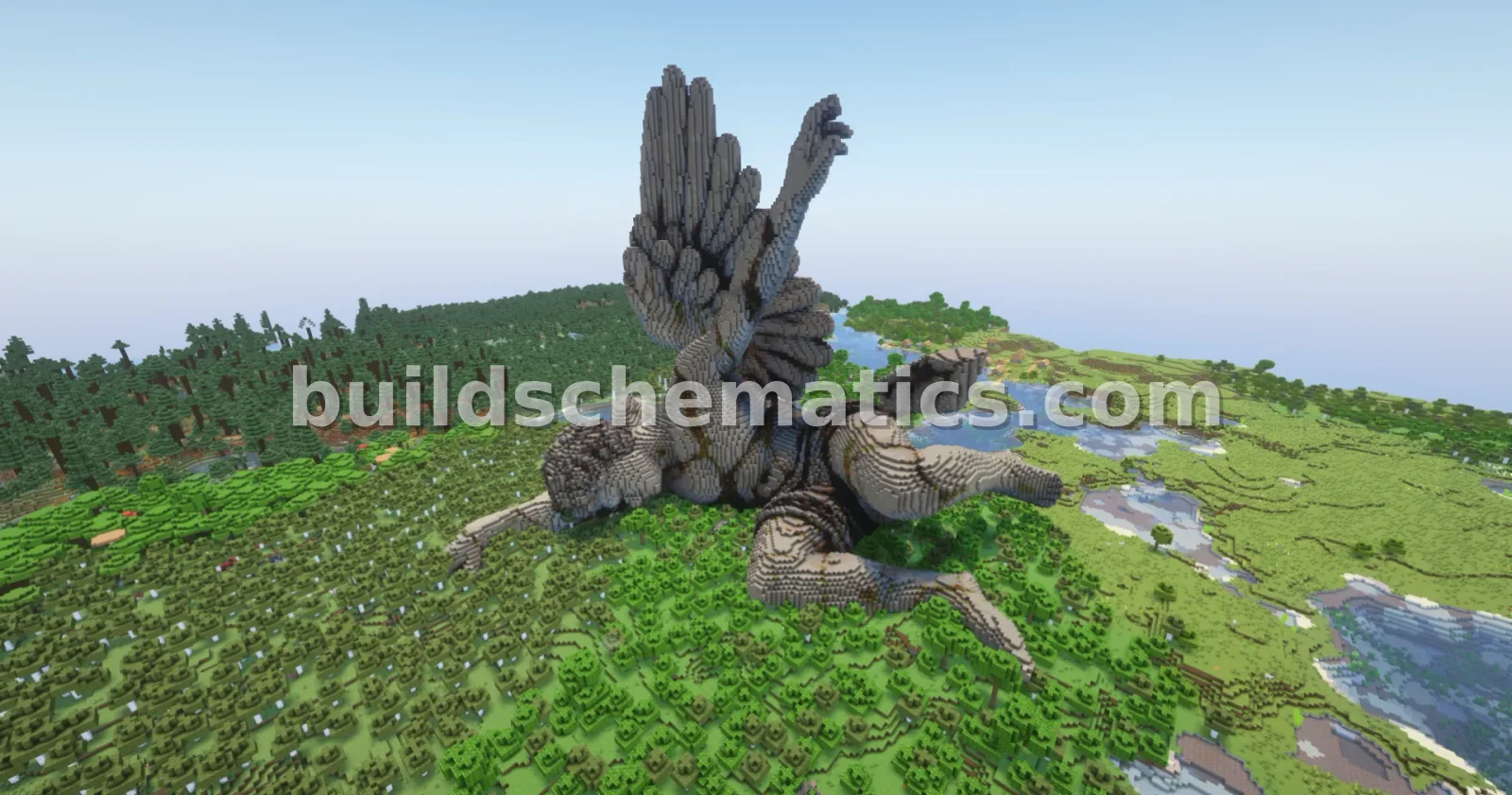 Aethelgard Statue Minecraft Build — view 4