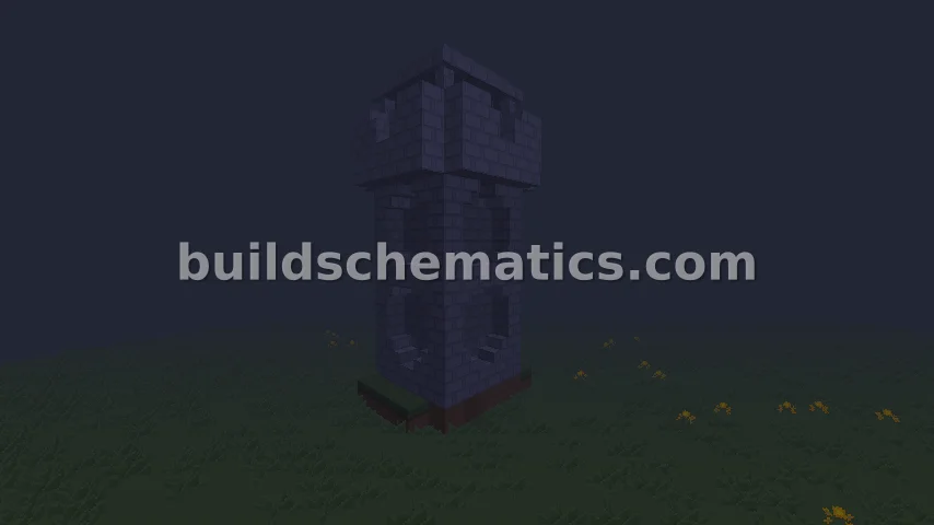 Stone Tower with Automatic Lighting — view 2