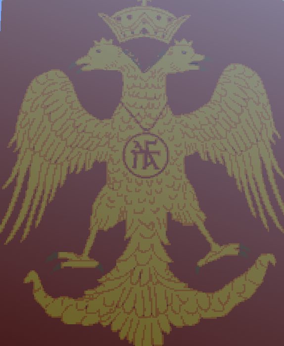 Roman Empire Flag Pixel Art