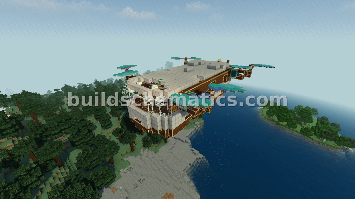 Massive Flying Base with Farms