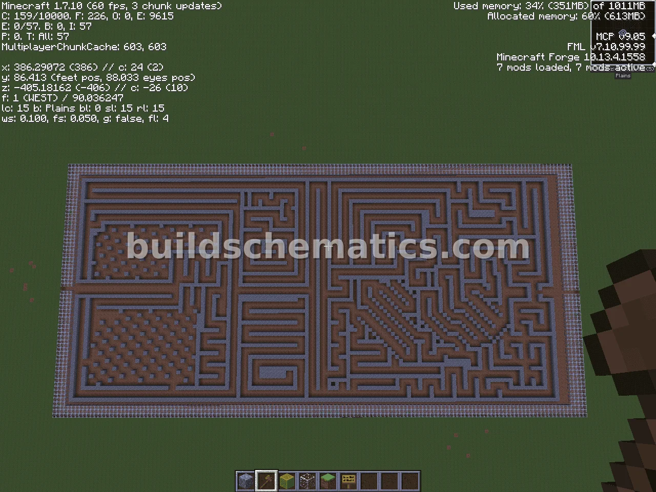 Glass Encased Maze Structure — view 3