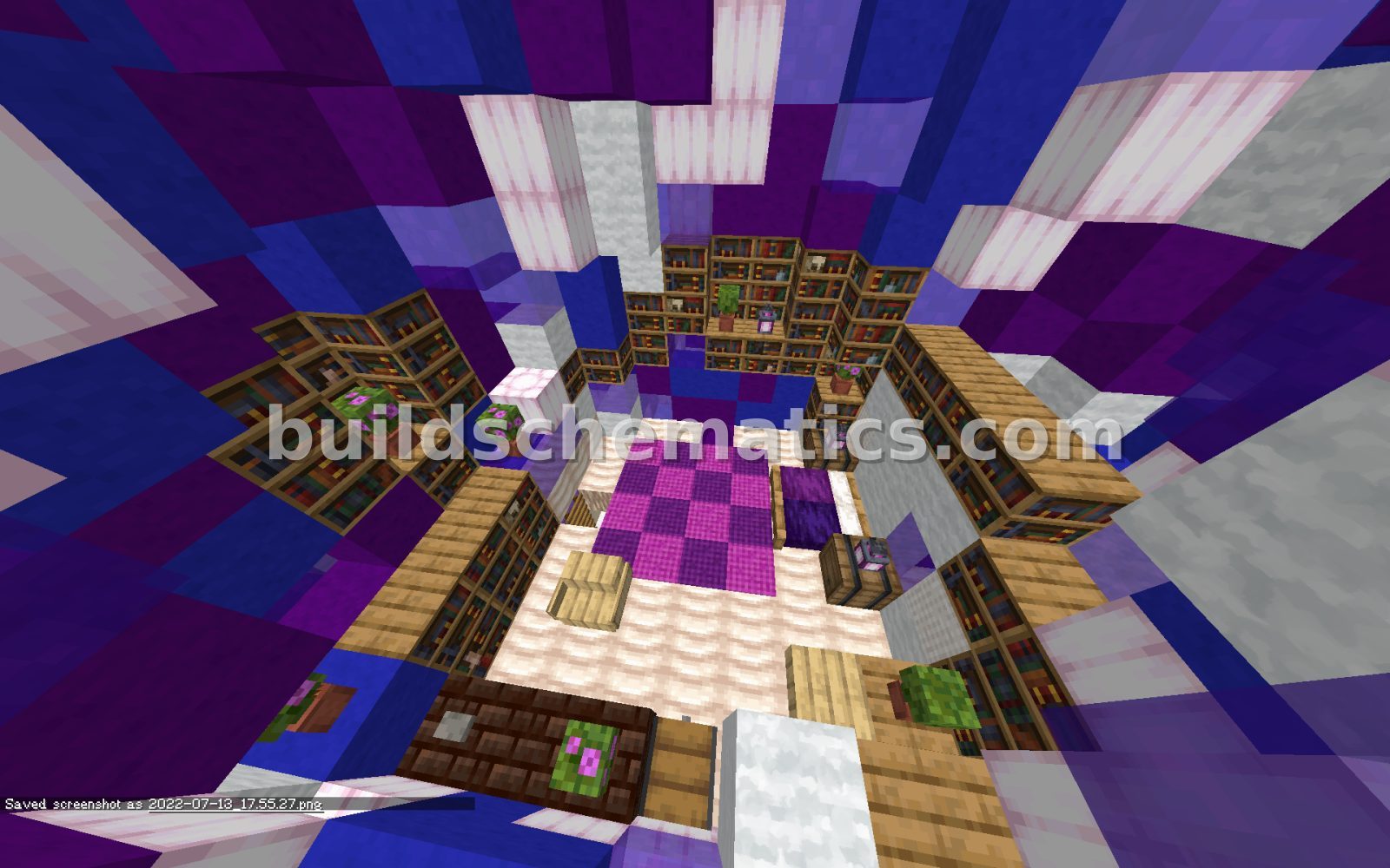 Cute Purple Mushroom Structure — view 4