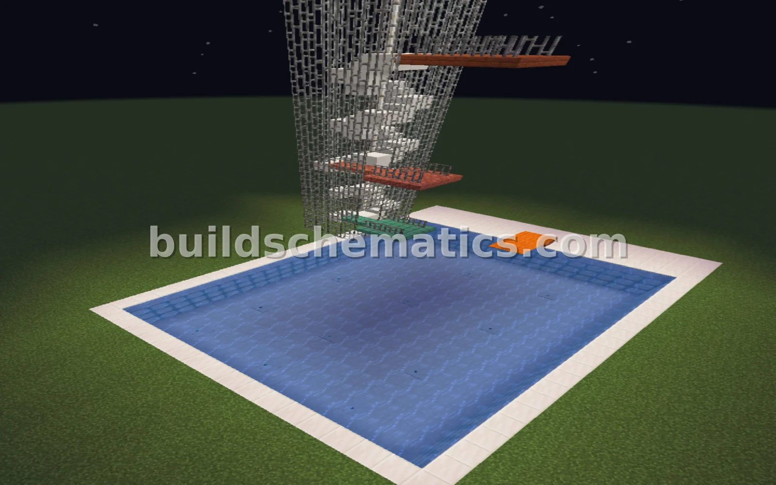 Giant Swimming Pool With Jumpboards