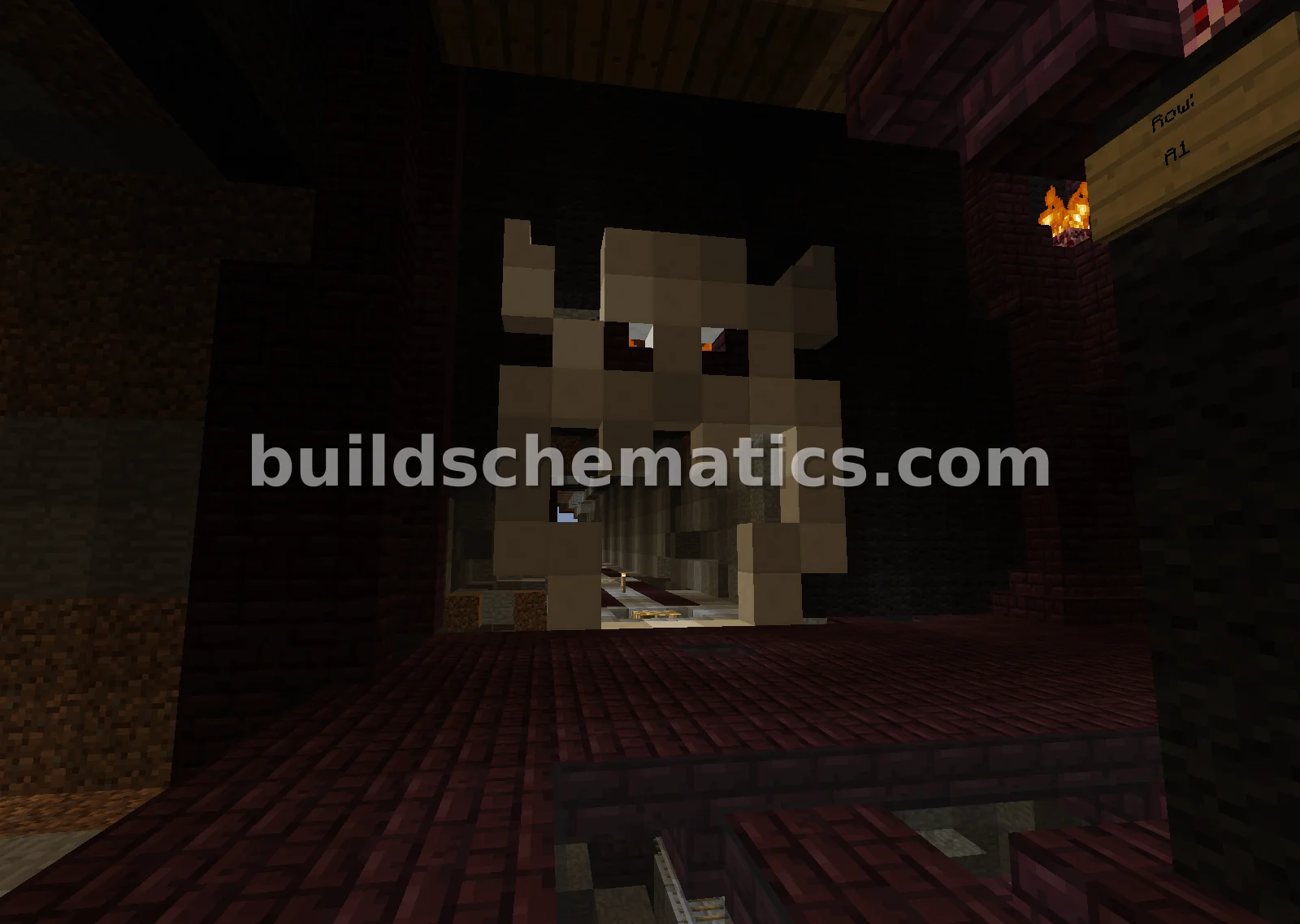 Bowser Skull Entrance Structure
