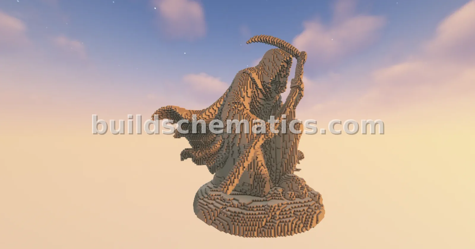 Reaper 7 Statue Minecraft Build — view 3
