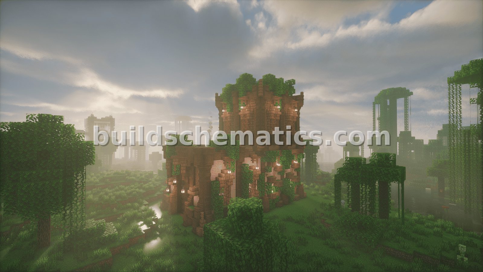 Andalusian Lattice House Overgrown