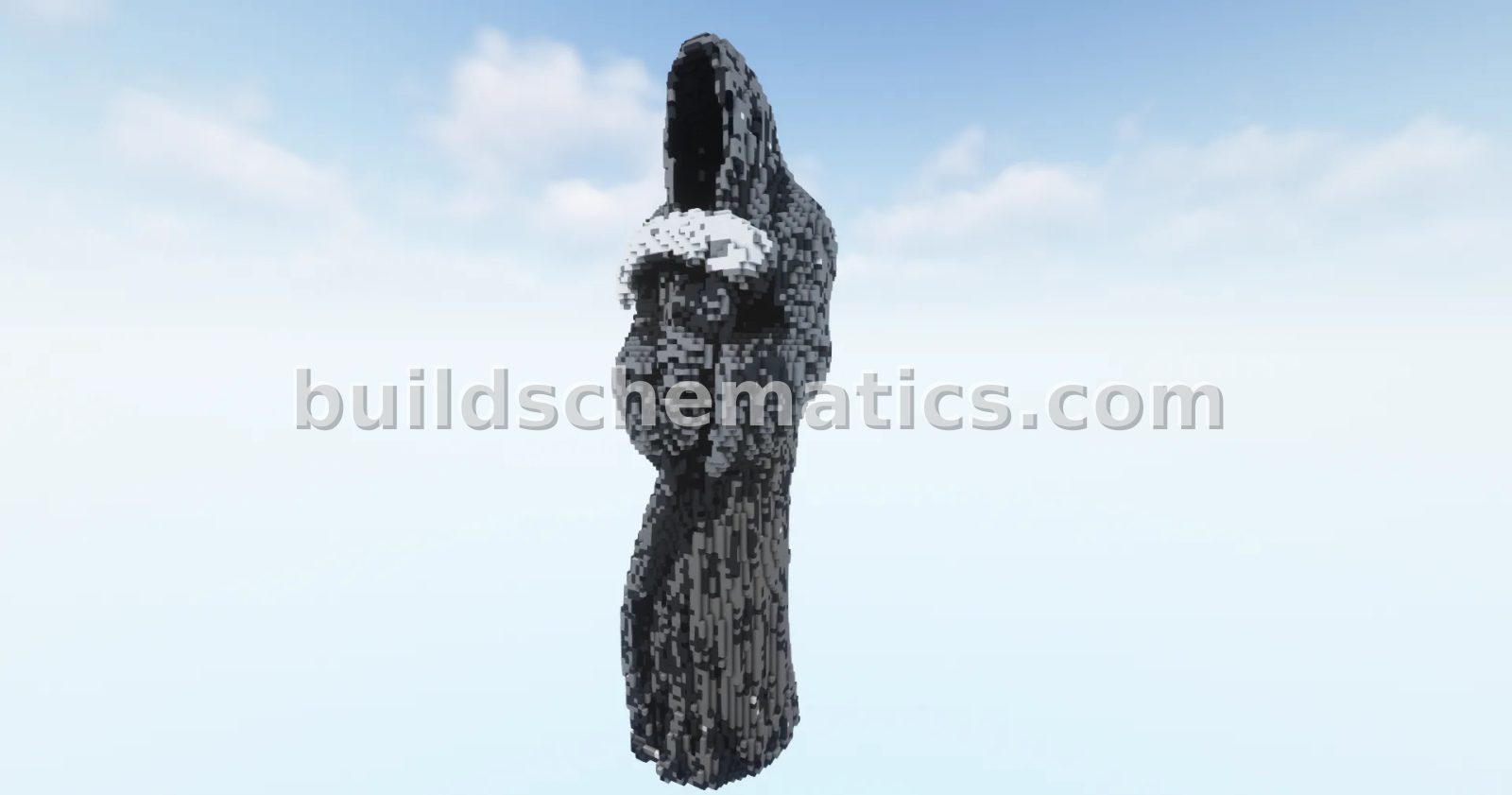 Reaper 4 Statue Minecraft Build — view 2