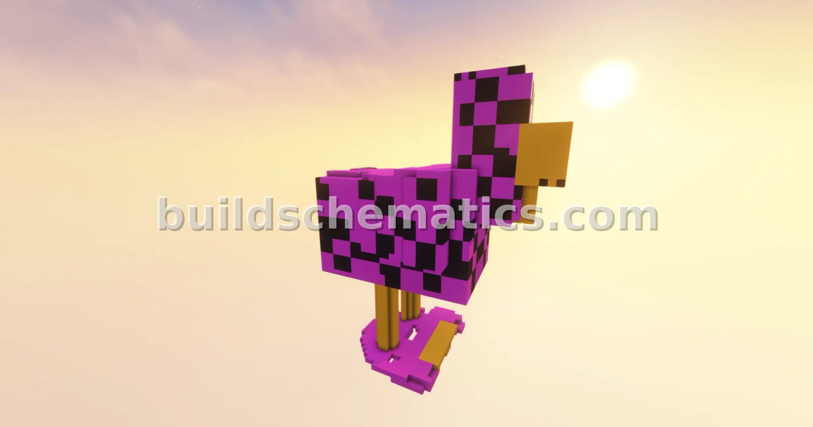 Minecraft Chicken Bug Statue Decoration — view 3