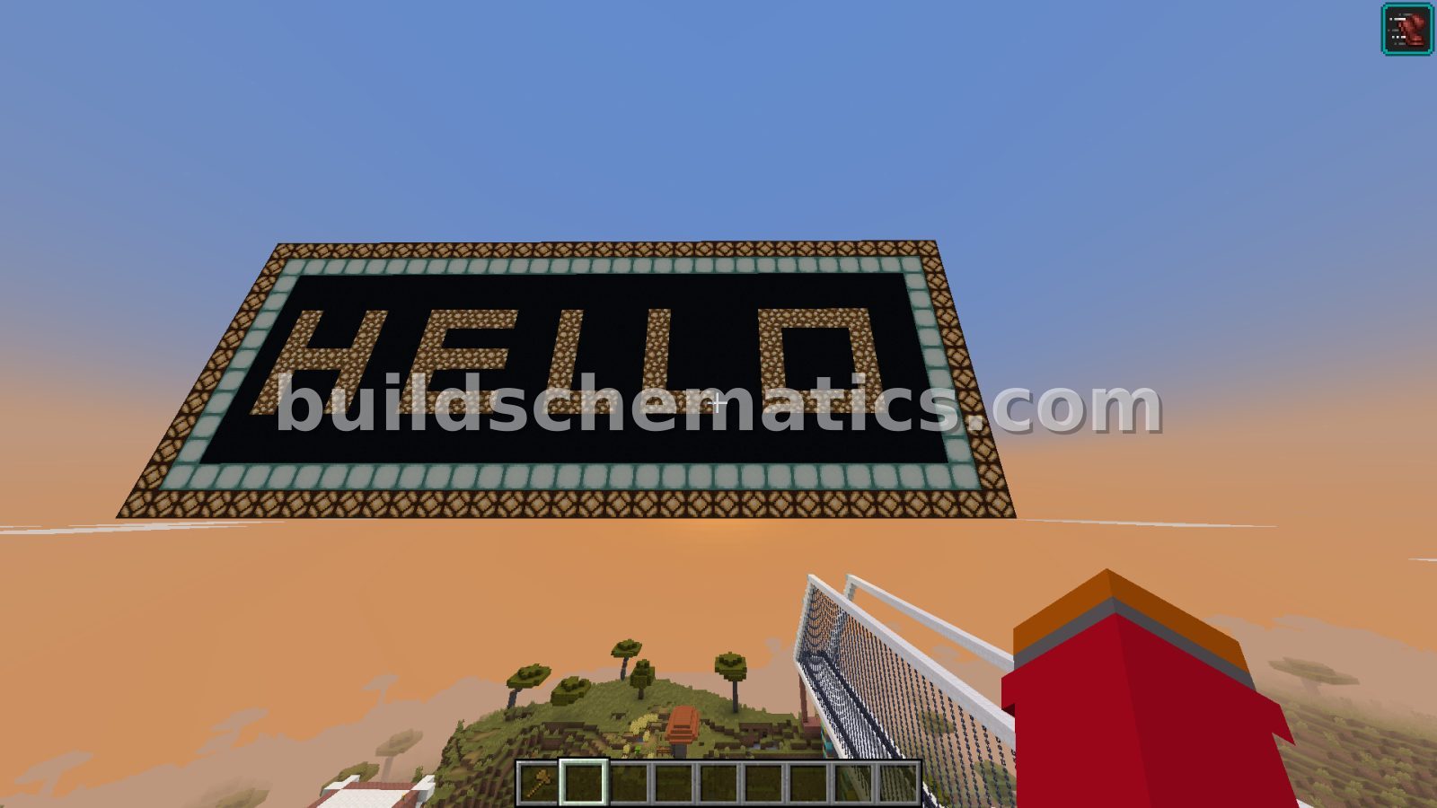 Glowing Hello Sign