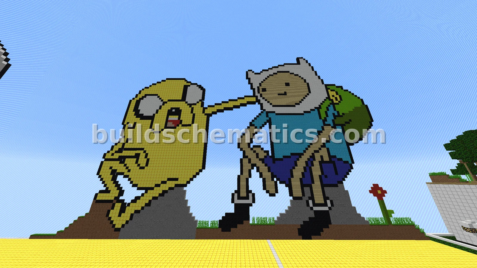 Finn and Jake Pixel Art