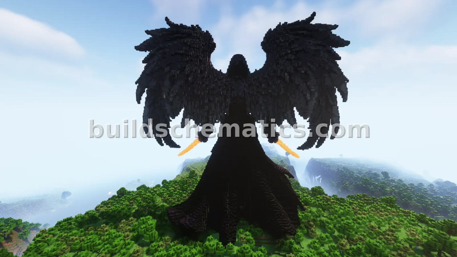 War Angel Statue Build — view 2