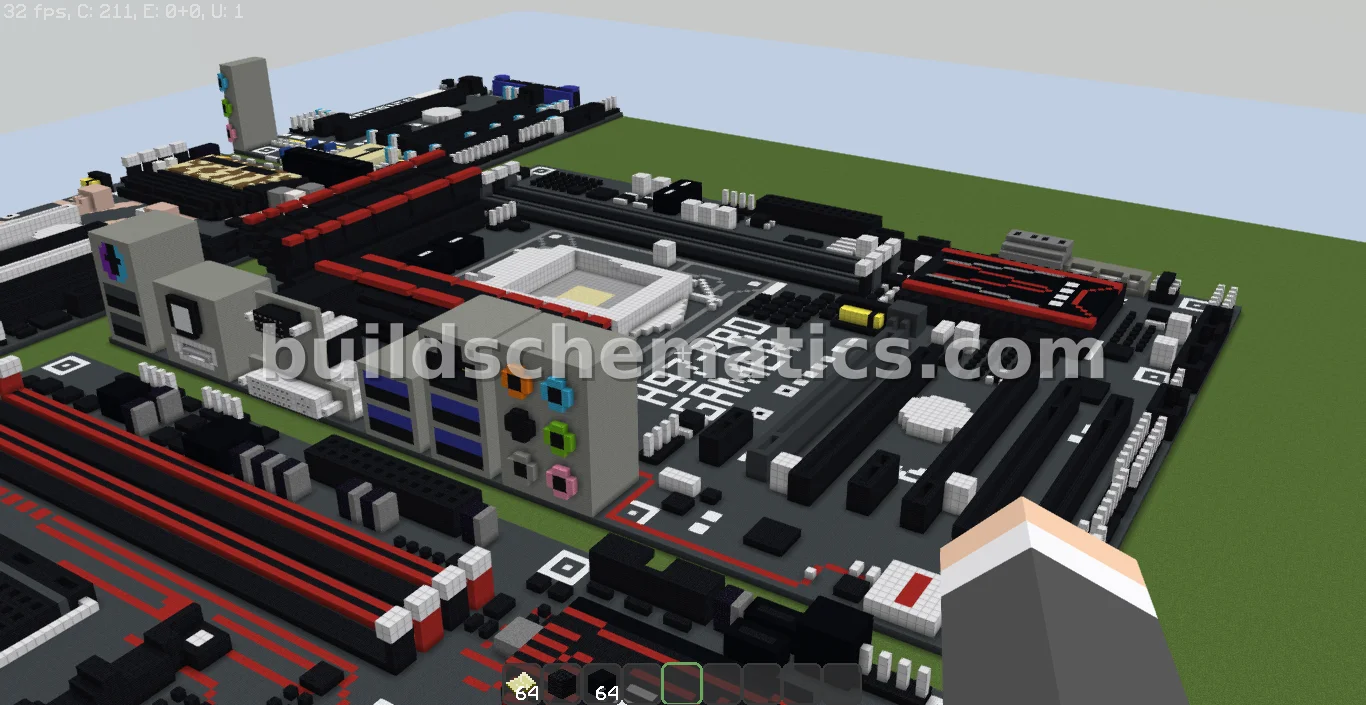 ASUS Intel H97-PRO Gamer Motherboard Pixel Art