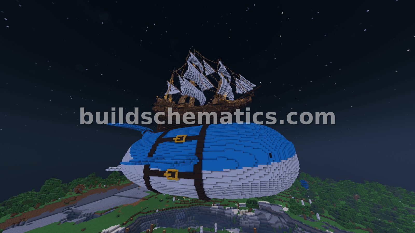 Giant Wailord Pirate Ship — view 4