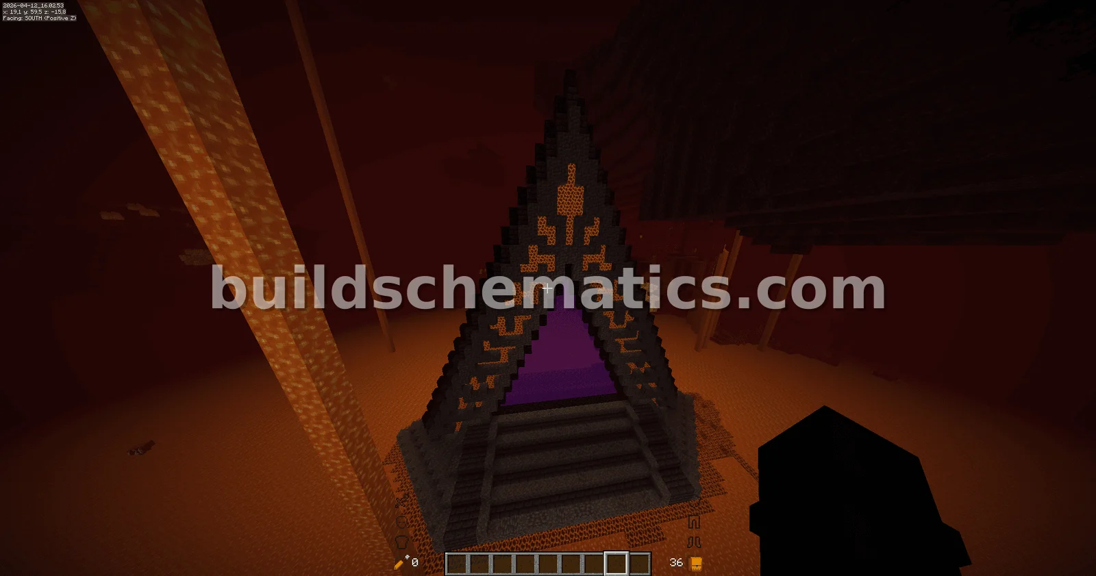Triangular Nether Portal Build — view 3