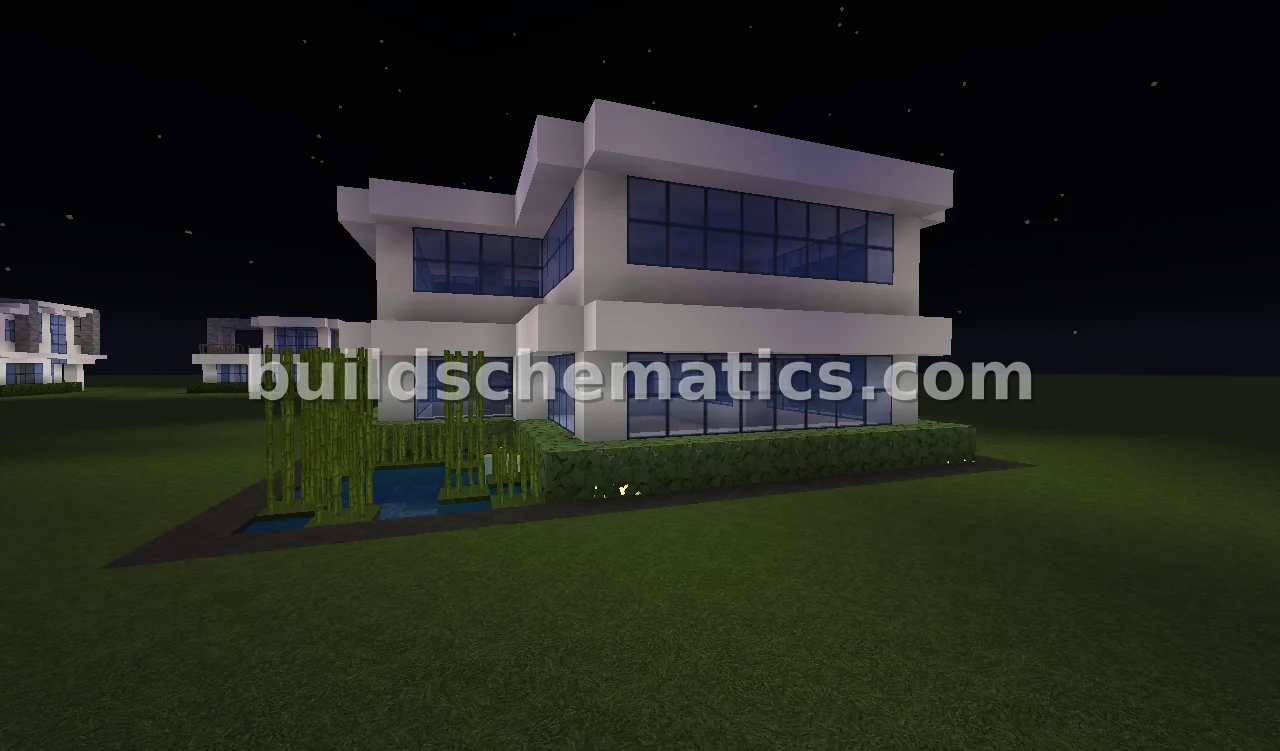 Modern Two-Story House With Pond — view 2