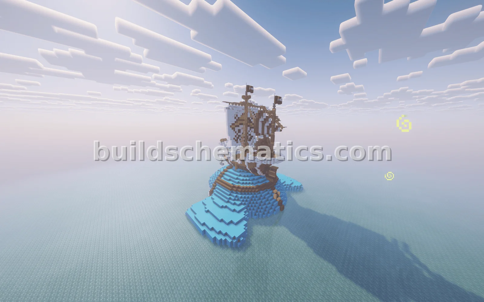 Pokemon Wailmer Carrying One Piece Going Merry Ship — view 3