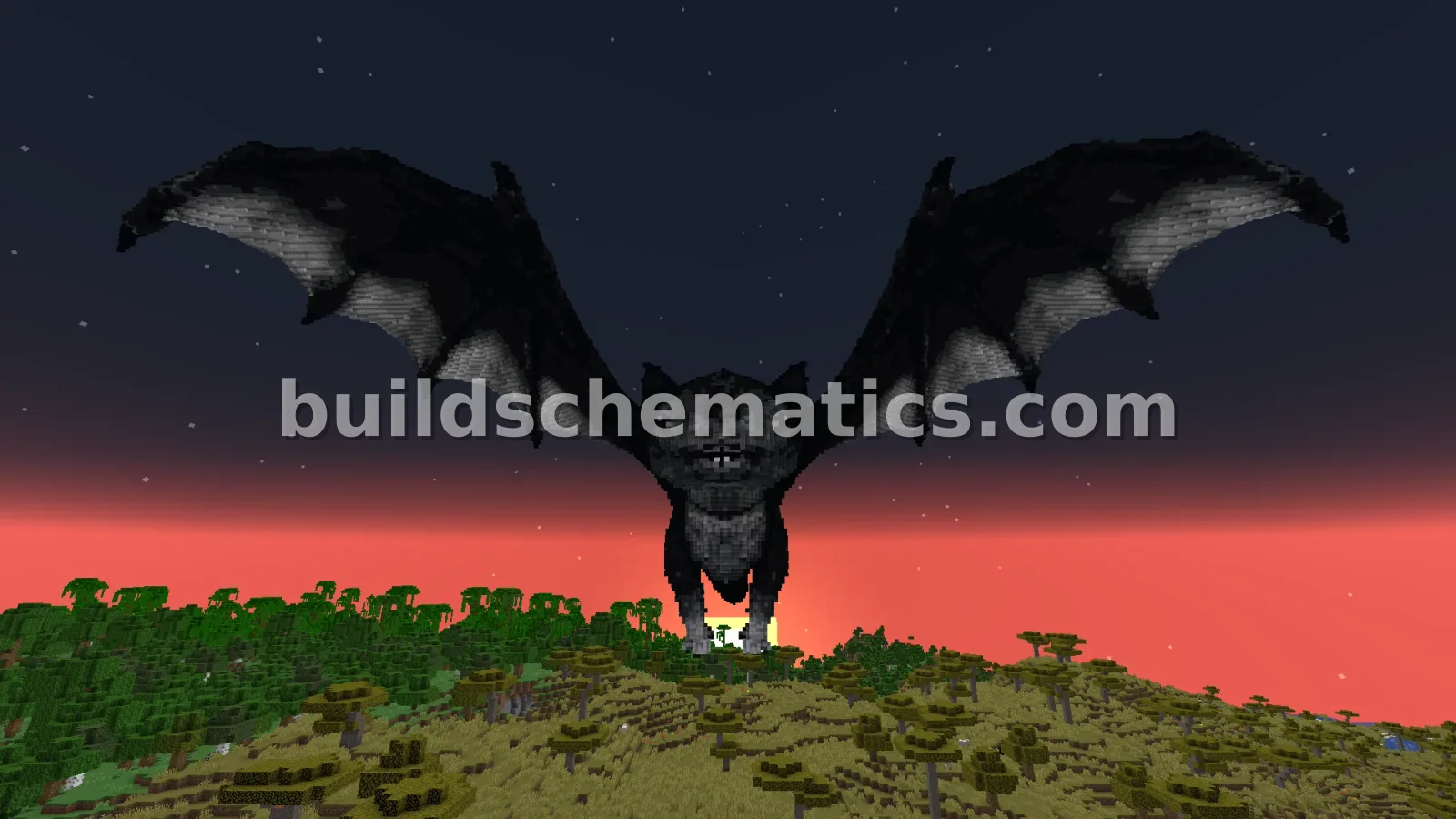 Large Bat Dragon Statue — view 2
